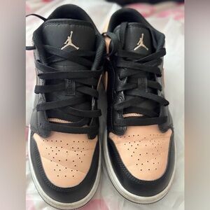 Air Jordan Black and Pink Sneakers